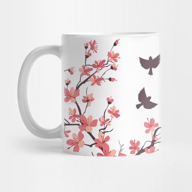 Cherry Blossom Bird Blast! by SWON Design